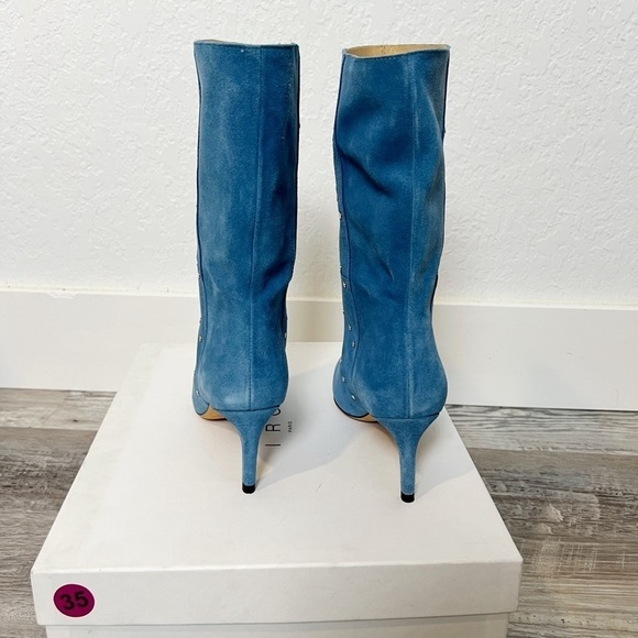IRO PARIS Milow Studded Suede Slouch Boots - Picture 6 of 10